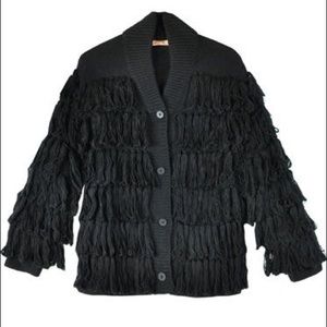 Shaggy Cardigan coat